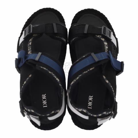 Sell Christian Dior Atlas Oblique Rope Sandals - Black